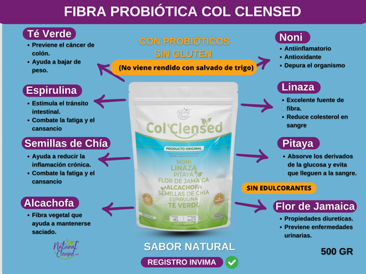 FIBRA PROBIÓTICA COL CLENSED SAB NATURAL